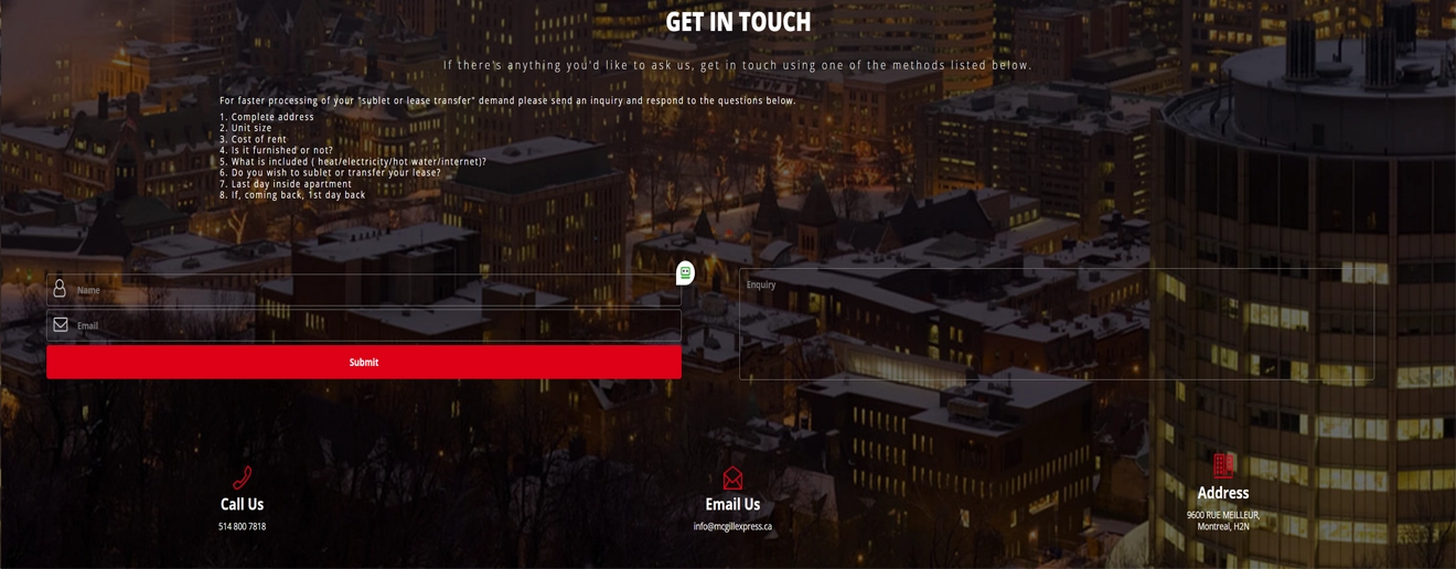 Student Housing and iSublet Workflow